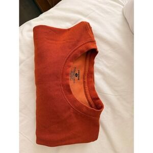 PATAGONIA terracotta fall orange men's s short sleeve waffle knit vintage shirt